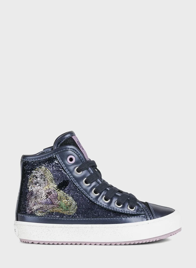 GEOX Kids Kalispera Lace Up High Top Sneaker