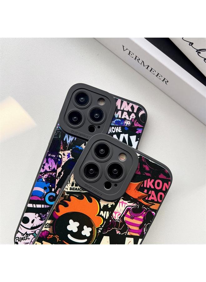 اس-توب جراب لهاتف iPhone 14 Plus من مادة TPU السائلة برسومات عيون الملاك المصورة - Image 4