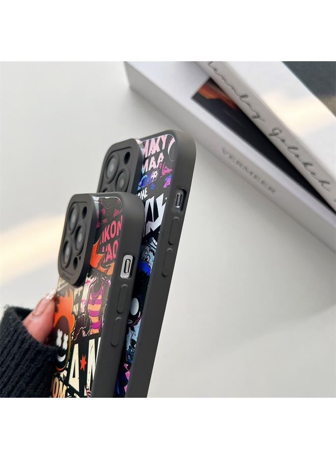 اس-توب جراب لهاتف iPhone 14 Plus من مادة TPU السائلة برسومات عيون الملاك المصورة - Image 5