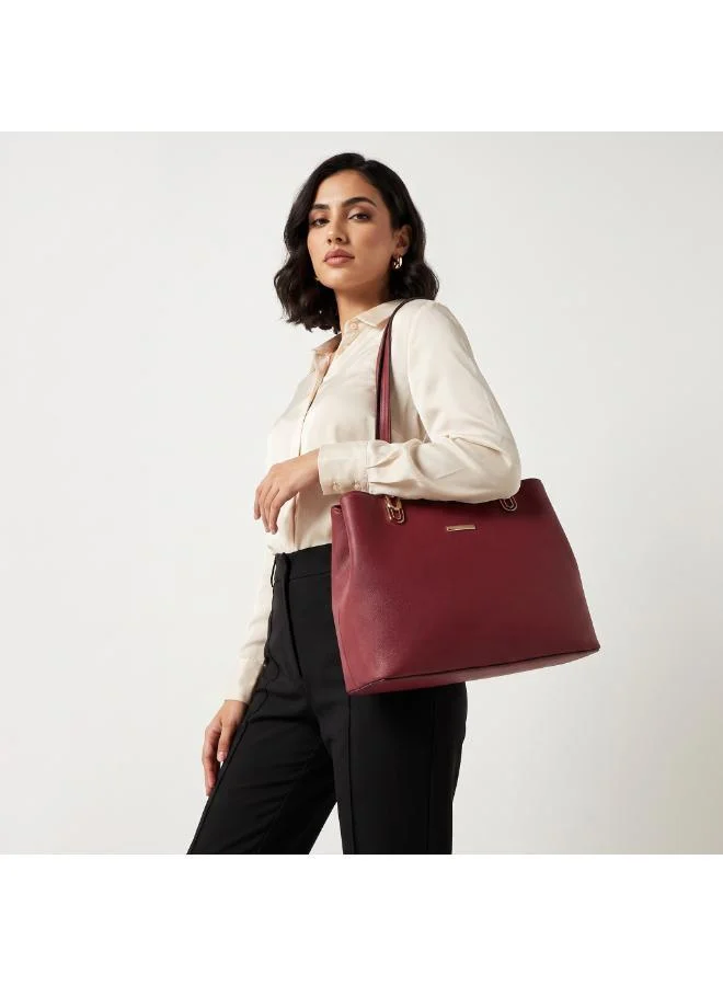 Sasha Sasha Textured Tote Bag with Double Handle