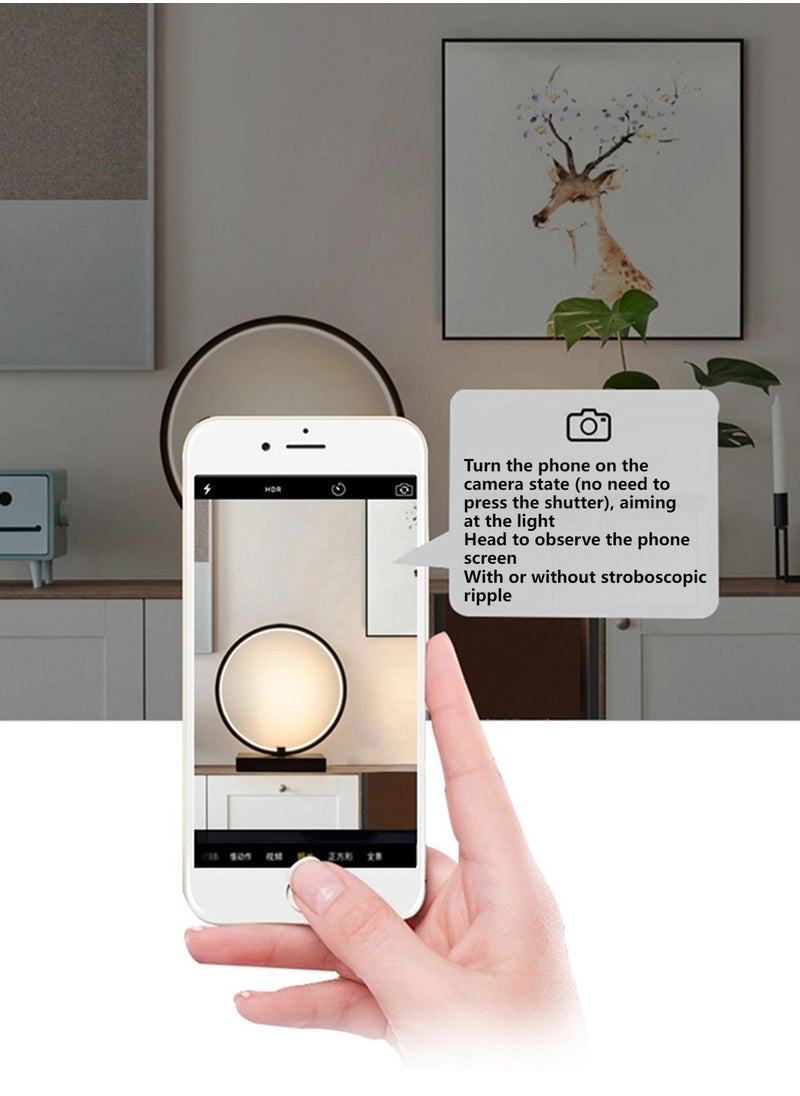 Onelight - ONELIGHT 3 Color Adjustable Table Lamp, Touch Control Table Lamp with Circular Design, Flicker-Free Bedside Light for Bedroom, Living Room, and Office Black - Image 1