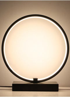 Onelight ONELIGHT 3 Color Adjustable Table Lamp, Touch Control Table Lamp with Circular Design, Flicker-Free Bedside Light for Bedroom, Living Room, and Office Black  - Image 5