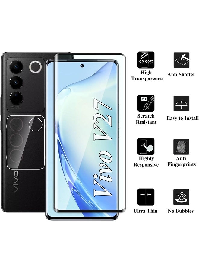 UV Curved Tempered Liquid Glue Glass For Vivo V27 5G - Image 4