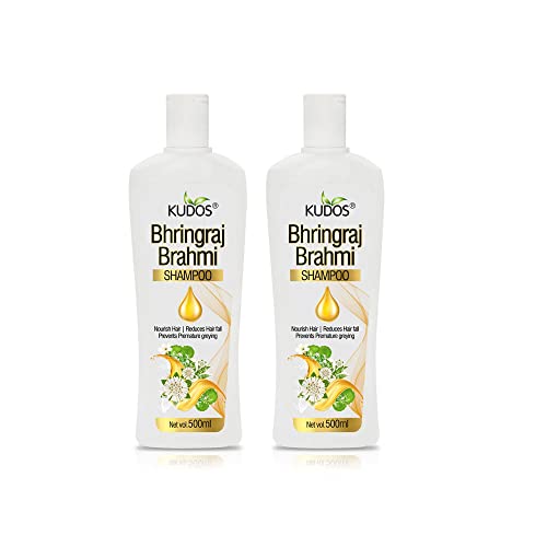 Kudos Bhringraj & Brahmi Shampoo 500ml – For Men & Women | Hair Growth, Hair Fall Control, Anti-Dandruff, Strengthens Roots & Healthy Scalp - Image 1