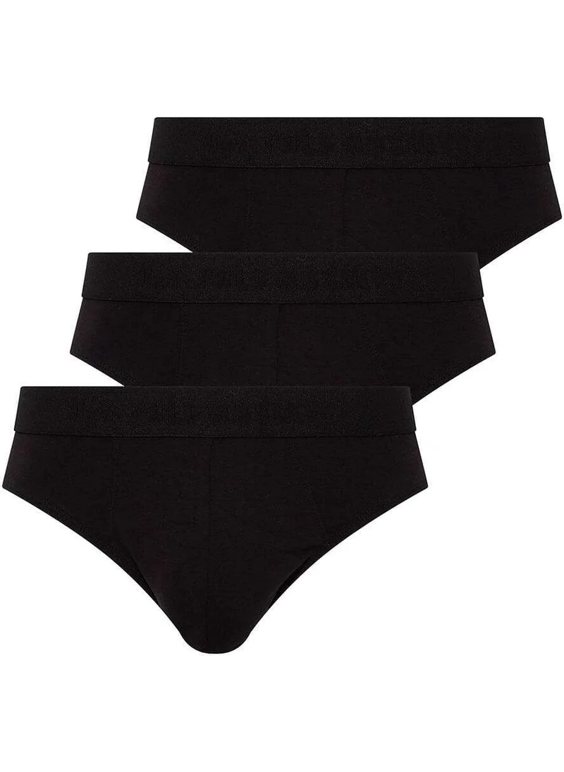 يو اس بولو اسن BASE. Polo Assn. Men's Black 3-Piece Slip Briefs