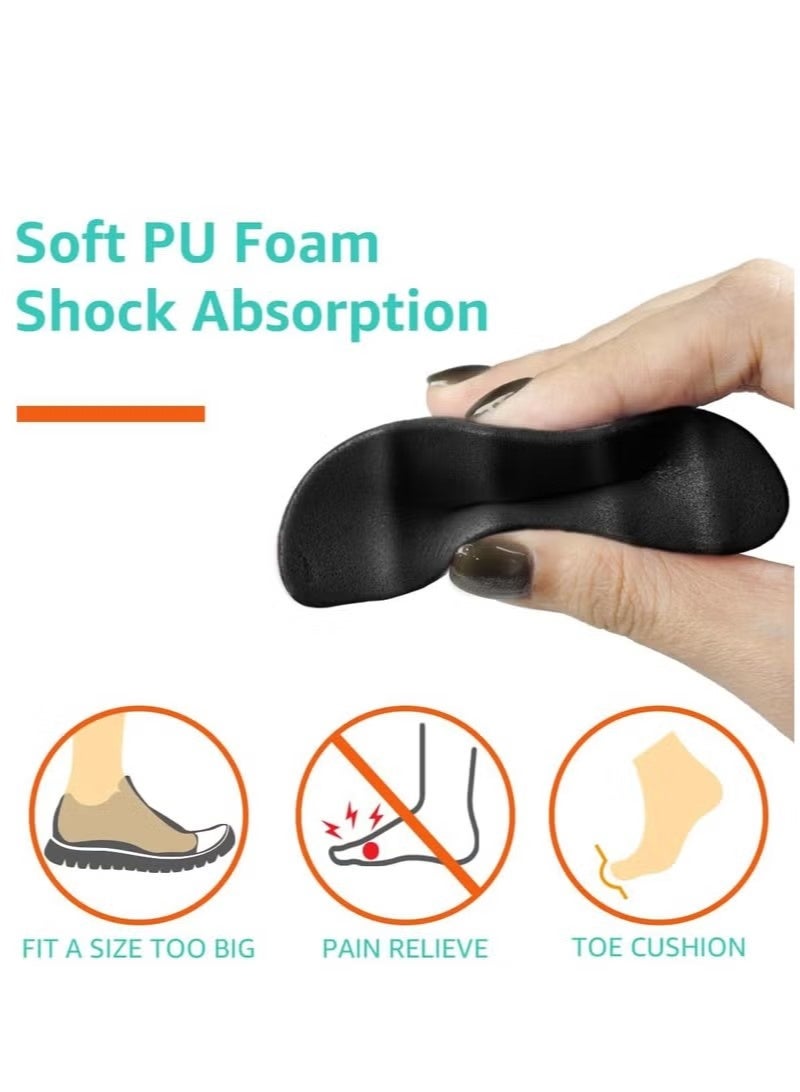 4 أزواج من حشوات الأحذية، وسادة أصابع القدم لجعل الأحذية أكثر ملاءمة، إسفنج الذاكرة لتقليل حجم الحذاء، للأحذية ذات الكعب العالي والأحذية الرسمية والأحذية الكاجوال والأحذية المسطحة - Image 5