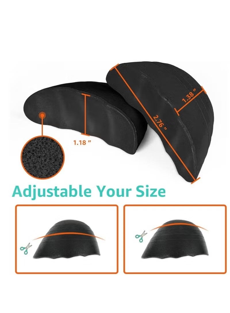 4 أزواج من حشوات الأحذية، وسادة أصابع القدم لجعل الأحذية أكثر ملاءمة، إسفنج الذاكرة لتقليل حجم الحذاء، للأحذية ذات الكعب العالي والأحذية الرسمية والأحذية الكاجوال والأحذية المسطحة - Image 3