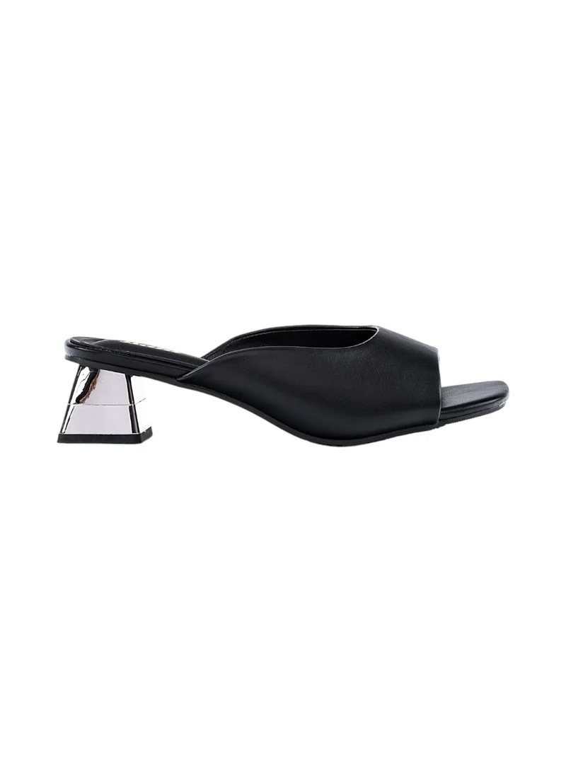 Bata Square Toe Block Heel Sandals