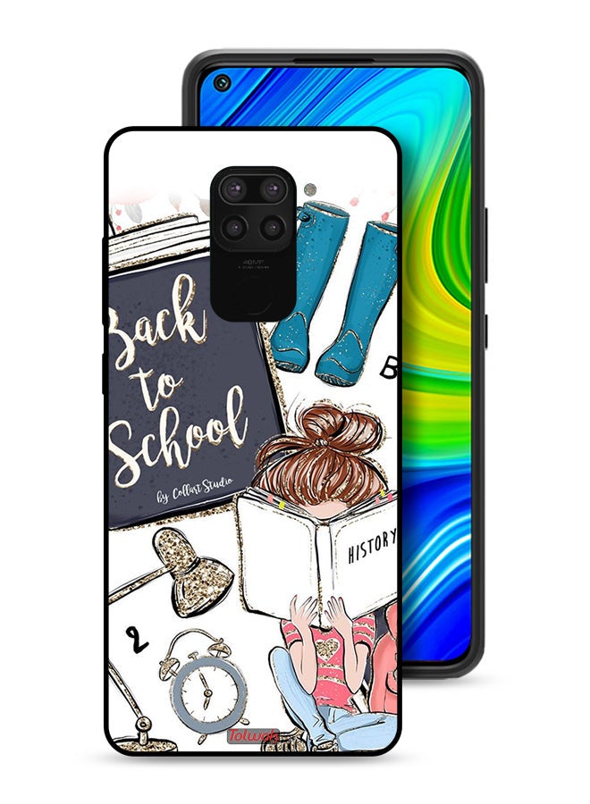 Tolwak Xiaomi Redmi Note 9 Protective Case Cover Back To School Girl Reading History - Image 1