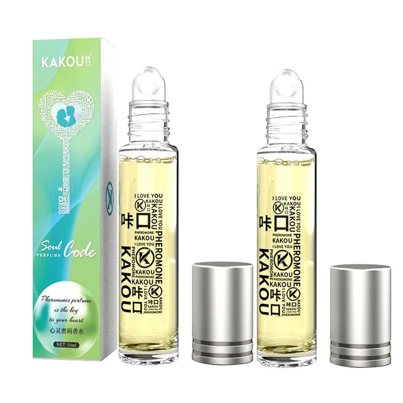 Women's Cologne Long-Lasting Light Fragrance Pheromone Perfume for Women Roll On Perfume Party Perfume 10ml, 0.33 Oz .2PC - Image 1