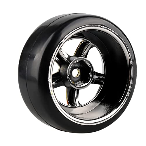 Shaluoman جنط شالوومان 5-spoke 12mm مع إطارات بلاستيكية صلبة لسيارة RC 1:10 درفت ذهبية - Image 3