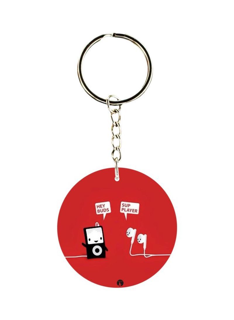 RKN Earphones Printed Keychain
