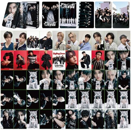 KPOPBP Giant Album Gift box, 55 PCS Photocards Set, KPOP Cards, Lanyards, Stickers, Keychain, Gift for SKZ Boys and Girls - Image 2