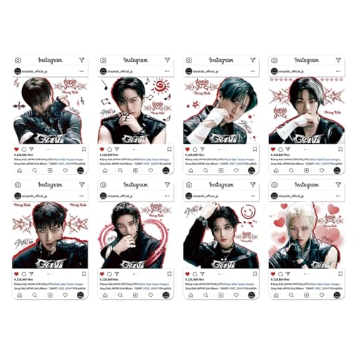 KPOPBP Giant Album Gift box, 55 PCS Photocards Set, KPOP Cards, Lanyards, Stickers, Keychain, Gift for SKZ Boys and Girls - Image 4
