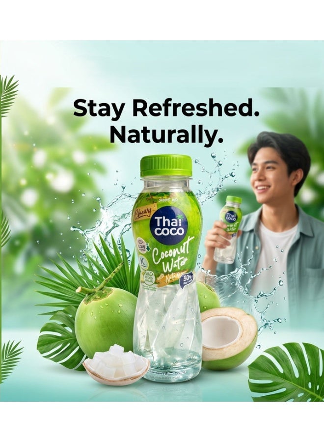 Thai Coco Coconut Water with Nata de Coco 320ml - Image 2