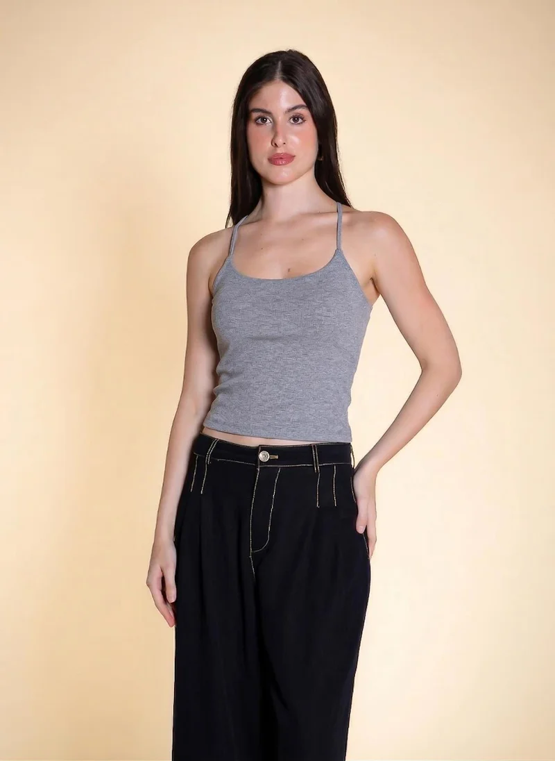 SHAPES THIN STRAP PADDED TANK TOP