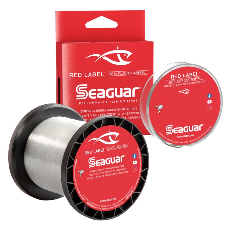 Seaguar Red Label 100% Fluorocarbon Fishing Line 4lbs, 250yds Break Strength/Length, Clear - 04RM250 - Image 1
