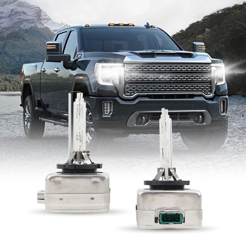 مصابيح أمامية D3S زينون HID 6000K بيضاء باردة 35W متوافقة مع 20152020 GMC يوكون XL أكاديا دينالي D3S C1 بديل لمصابيح BiXenon مصابيح أمامية مصابيح بروجيكتور عبوة من 2