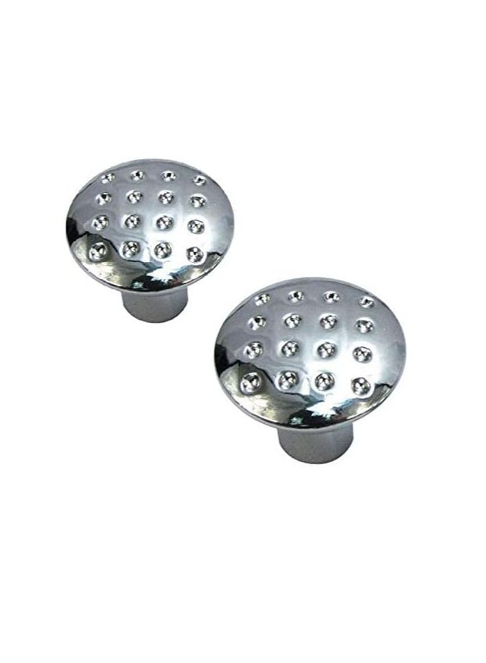 ABBASALI Metal Cabinet Pull Knob Dotted with Fittings, 2 Pieces