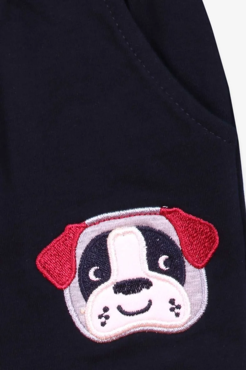 Breeze Boys Tracksuit Set with Dog Embroidery Claret Red (1-4 Ages)