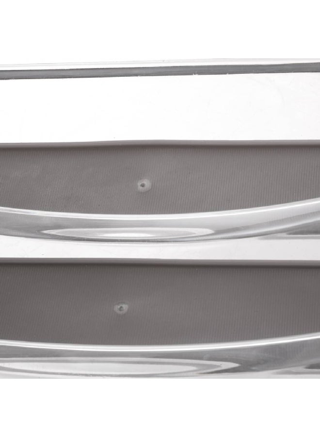 5 خمسة صينية أدوات عالية الجودة مقسمة إلى 5 أقسام لتنظيم الأدوات بسهولة باللونين الرمادي الداكن والشفاف بقياس 4.5 × 23.2 × 32.5 سم، 1410AUVGX4C40 - Image 3