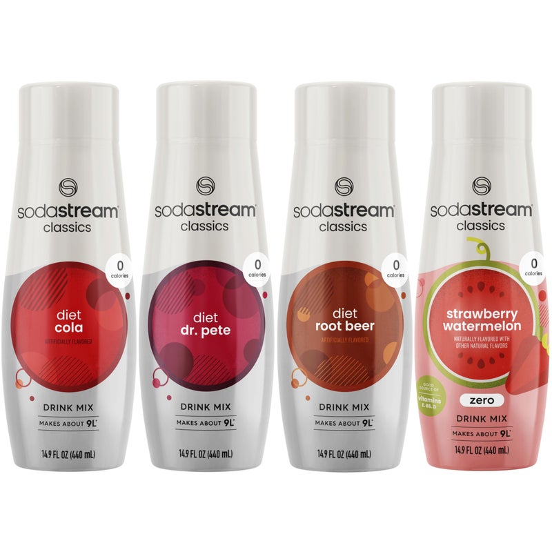 SodaStream Flavoring Diet Variety Pack Usa, 14.9 Fl Oz (Pack of 4) - Image 1