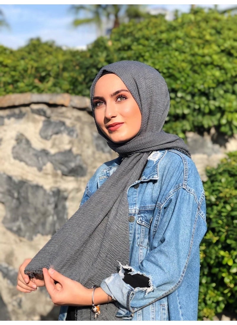 Belifanti Collection Bürümcük Cotton Shawl Gray 
