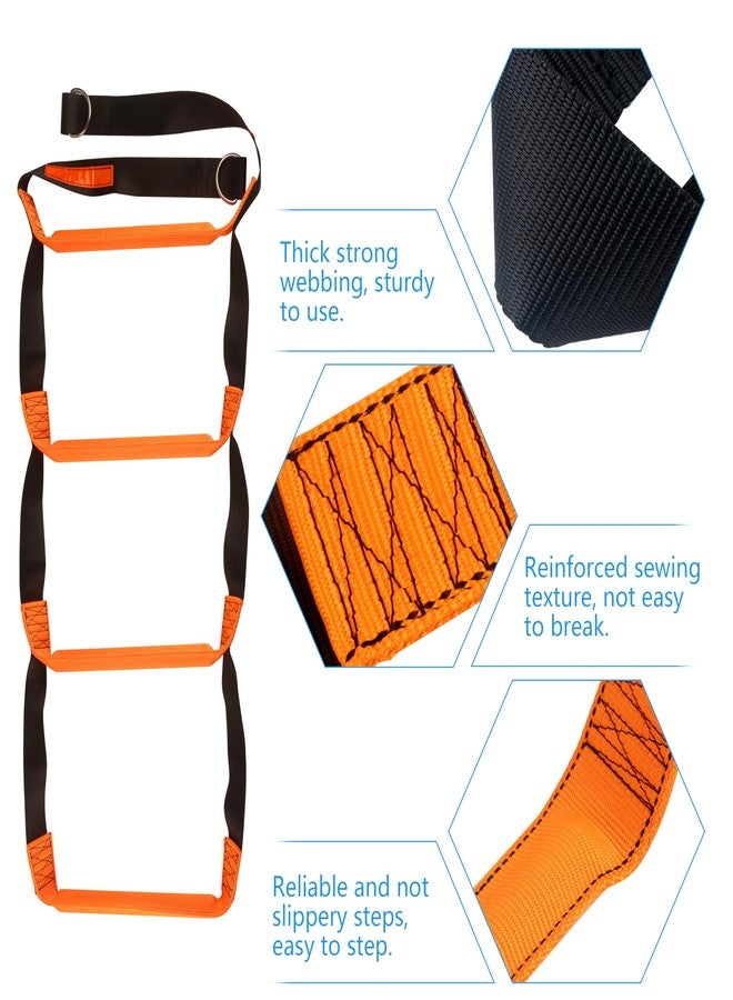 itayak Boat Rope Ladder, 4 Step Heavy Duty 440lbs Strength Climbing Marine Rope Ladder with Reinforced Steps, Perfect for Inflatable Boat, Kayak, Motorboat, Canoeing - Image 3