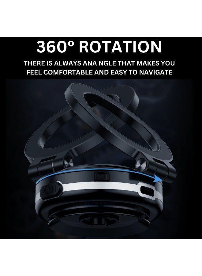 NIXIVE MagGrip Pro 360° (2.0) Magnetic Car Phone Mount – Electric Vacuum Suction Car Holder, 360° Adjustable, No Residue, Universal Secure Grip for Dashboard, Glass & Desk, for iPhone & Android Smartphones - Image 3