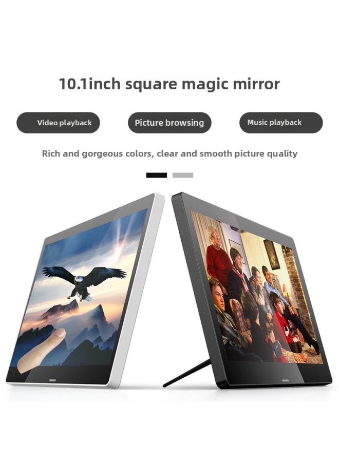Generic - Hengcheng 10.1 Inch White Magic Mirror Digital Photo Frame Electronic Photo Album HD Display Home Advertising Machine-Color:10.1 Inch White/bulk Color Can Be Customized - Image 1