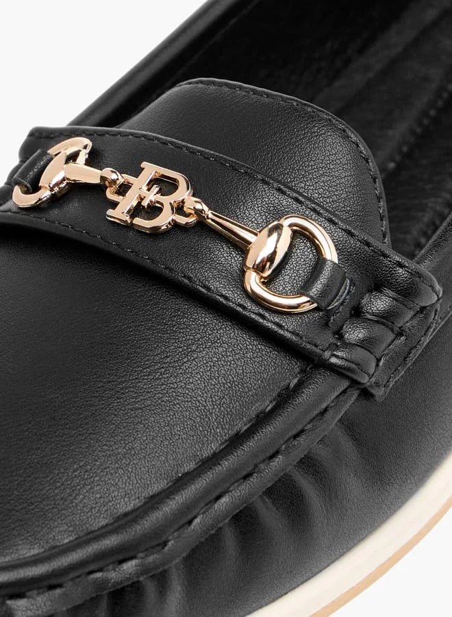 فلورا بيلا من شو إكسبرس Women Solid Buckle Accent Slip-On Loafers