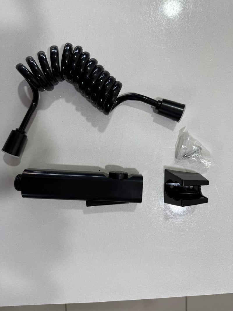 Aristo Health Faucet Jet Spray for Toilet with Hose and Holder New Abs Body Durable HighPressure Water Flow Easy Installation LeakProof Design Black  - Image 2