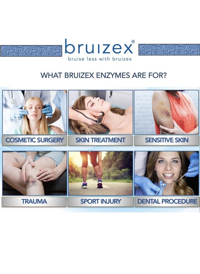 Bruizex - Bruizex Proteolytic Enzymes| Trypsin & Chymotrypsin Recovery Supplement for Tissue Trauma, Bruising, Swelling | Immune System Support | 60 Caps - Image 1