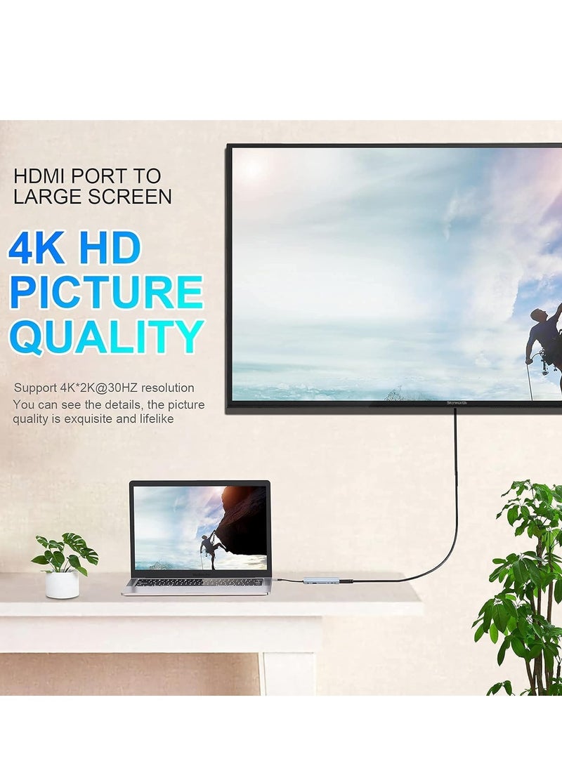 JAJEEK 11-in-1 USB C Hub with 4K HDMI, VGA, USB 3.0, Ethernet, and SD/TF Card Readers – Compatible with MacBook Pro/Air & Other Type C Devices - Image 3