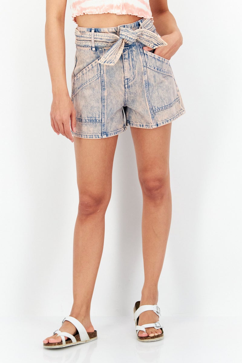 joie Women Textured Basic Shorts, Pink - Image 1