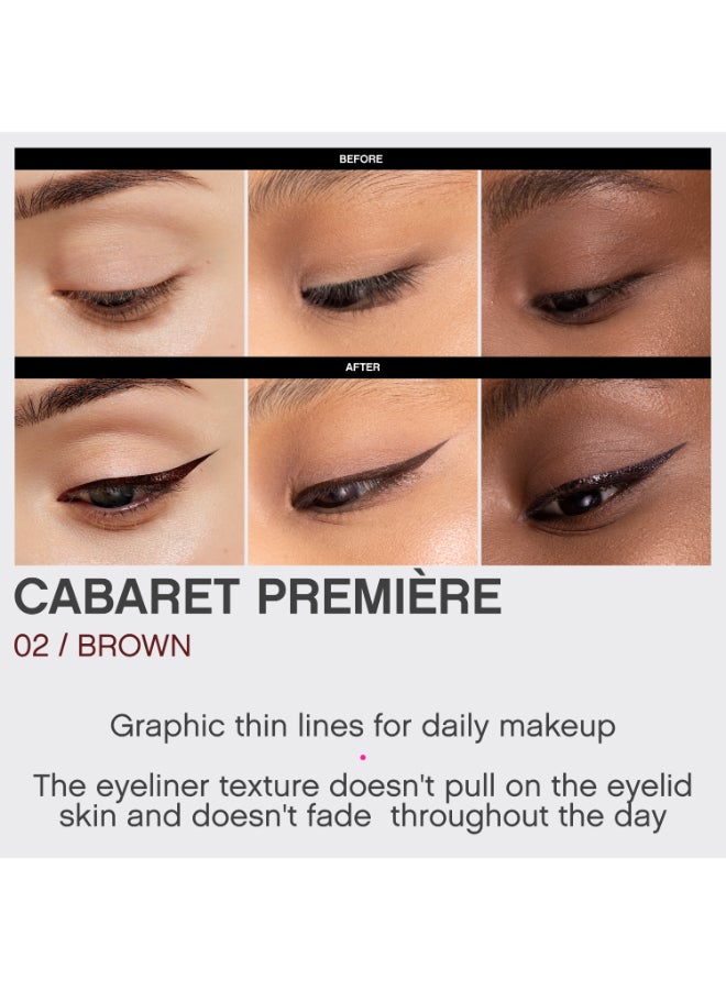 Vivienne Sabo قلم كحل فيفيان سابو لiner Feutre Cabaret Premiere ظل 02 بني - Image 4