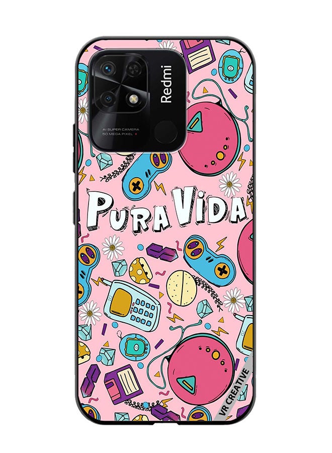 Protective Case Cover For Xiaomi Redmi 10C Pop Art Design Multicolour