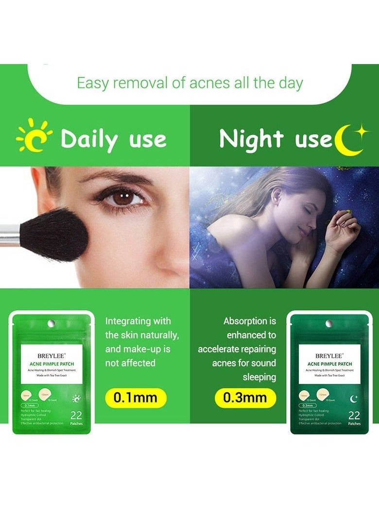 Breylee 2 pieces of clear acne patches for day and night use - Image 2