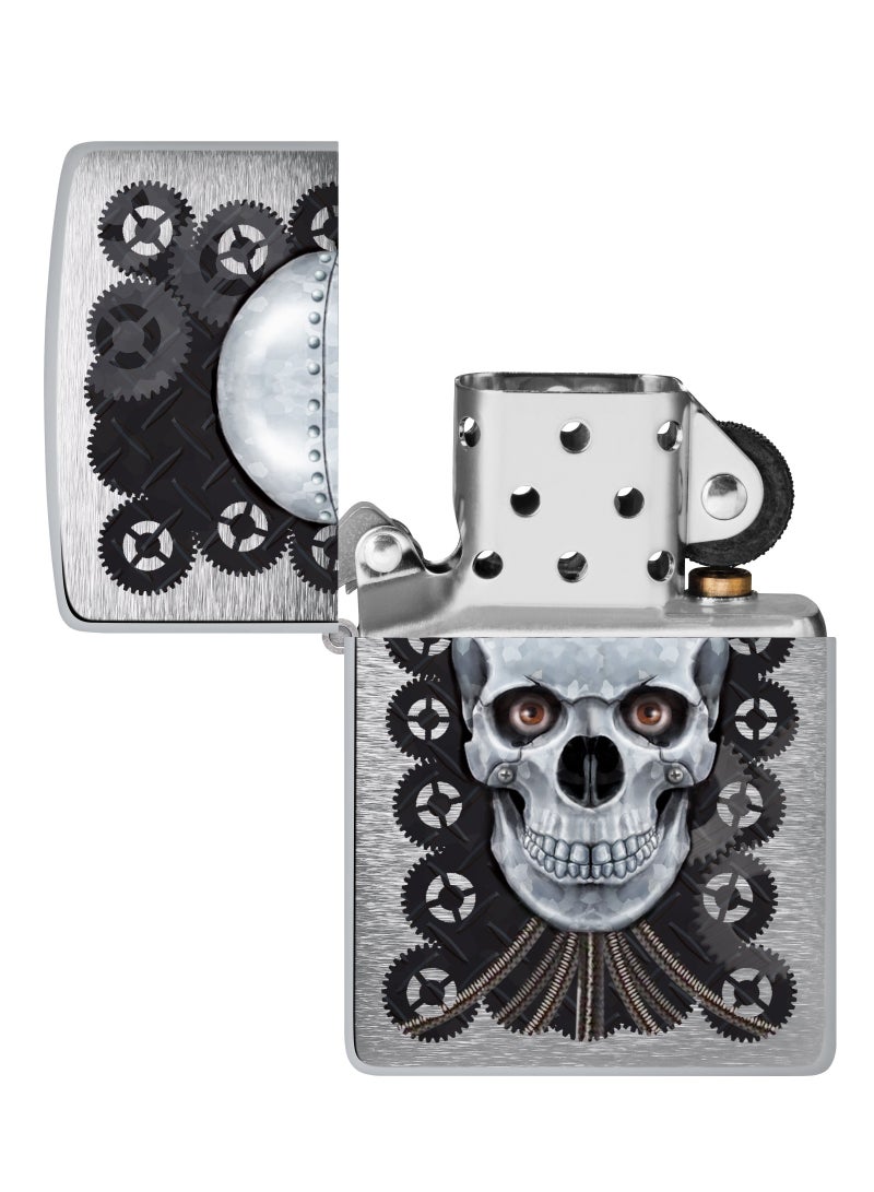 Zippo Ci018298 200 Metal Skull Brushed Chrome Windproof Lighter - Image 4