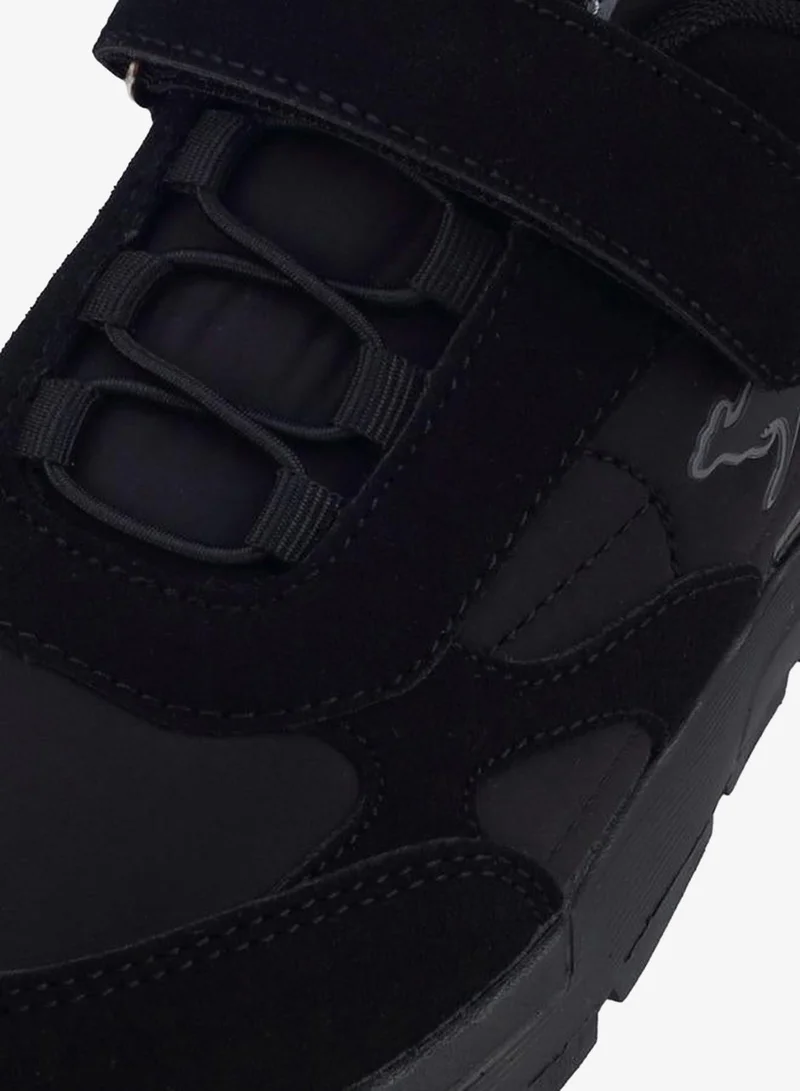 Kangaroos BLACK Kids Hook & Loop School Sports Shoes for Men | Best Price UAE