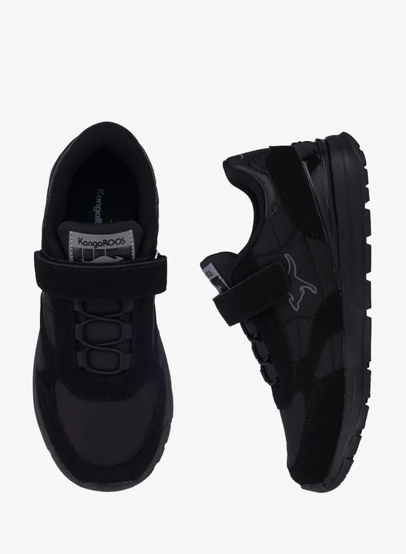Kangaroos BLACK Kids Hook & Loop School Sports Shoes for Men | Best Price UAE