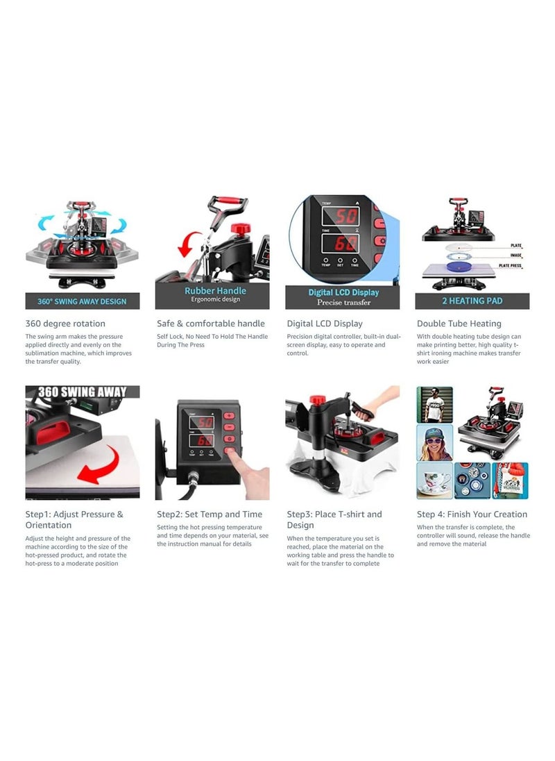 Impresomatic Digital Transfer Sublimation Heat Press Machine