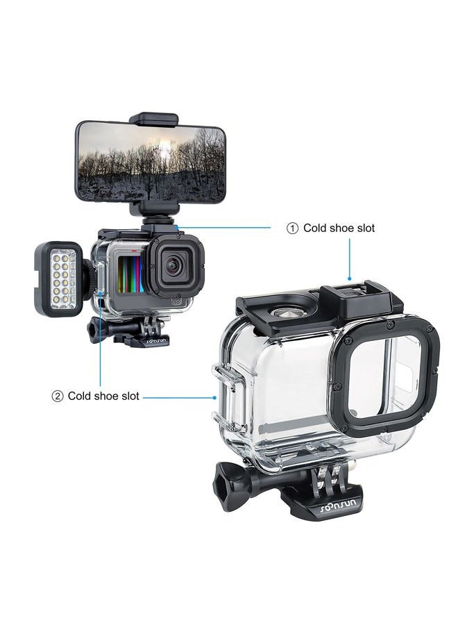 SOONSUN Skeleton Case with Side Door for GoPro Hero 13 12 11 10 9 Black, Side Open Protective Housing with Skeleton Backdoor for Improved Audio Capture, USB Pass-Through Door for Direct Charging - Image 4