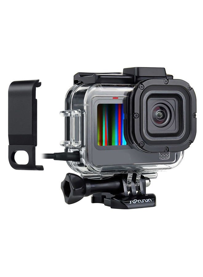 SOONSUN Skeleton Case with Side Door for GoPro Hero 13 12 11 10 9 Black, Side Open Protective Housing with Skeleton Backdoor for Improved Audio Capture, USB Pass-Through Door for Direct Charging - Image 1