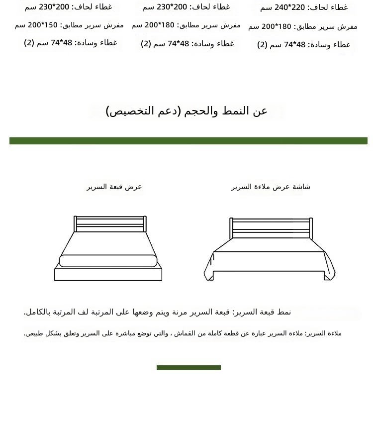 Light Rain & Green - Cyan 1.8m Fitted Sheet Set  (200x230cm) - Image 3