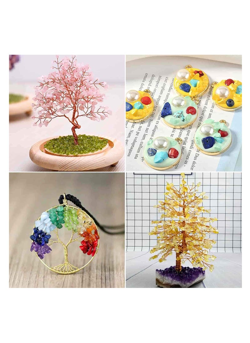 KASTWAVE - Crystal Chips and Gemstones Beads for Jewelry Making, 24 Colors Bracelet Making - Image 1