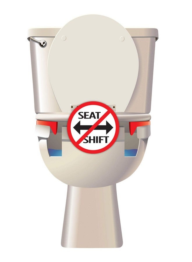 كومباك هوم مثبتات كومباك هوم على شكل حرف T، مكان القفل، تحافظ على سلامة الأطفال وكبار السن والمعاقين من الانزلاق من مقعد المرحاض المهتز أو المتحرك أو المتذبذب (مجموعة واحدة)، أبيض، قطعة واحدة (عبوة من قطعة واحدة) - Image 4