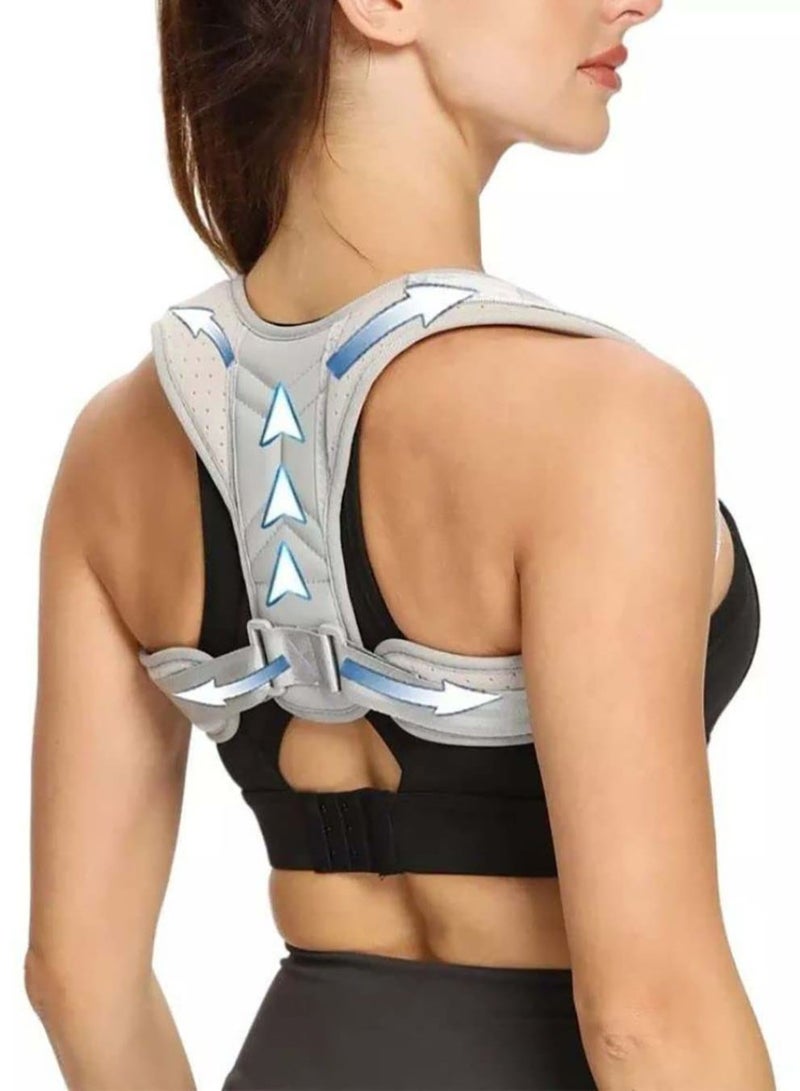 SYOSI Posture Corrector for Men and Women, Adjustable Upper Back Brace for Clavicle Support and Providing Pain Relief from Neck, Back, and Shoulder - Image 1