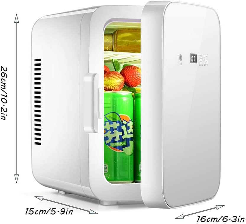 Mini Fridge Electric Cooler And Warmer, Ac/Dc Compact And Portable Thermoelectric System, For Store Food, Drinks, Beer, Snacks, Breast Milk, Skincare