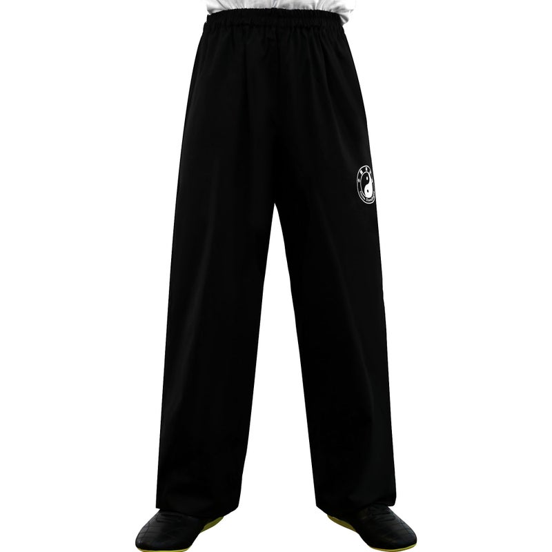 ZooBoo Chenjiagou Tai Chi Pants Black Cotton Martial Arts Training Trousers for Tai Chi Kung Fu Martial Arts Practice M
